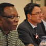 African Union Commission Chief of Staff John Shinkayie and EU AMbassador Koen Vervaeke during a meeting