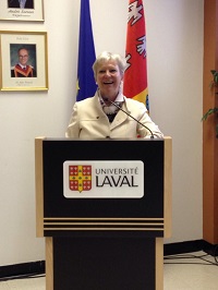 Ambassador Coninsx at Université Laval in Quebec