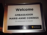 Ambassador Coninsx visits University of Waterloo