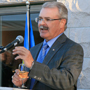 Agriculture Minister Gerry Ritz toasts the EU