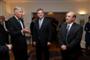 European Union Ambassador Matthias Brinkmann, the Honourable John Baird, Minister of Foreign Affairs, and European Union First Counsellor Giovanni Di Girolamo