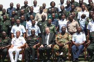 Ambassador Maerten delivers lecture at the Ghana Armed Forces Command and Staff College