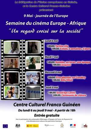 Une semaine de cinéma pour célébrer la Journée de l’Europe en Guinée Une semaine de cinéma pour célébrer la Journée de l’Europe en Guinée