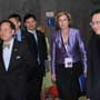 Connie Hedegaard, European Commissioner for Climate Action is accompanied by Donald Tsang, Chief Executive for Hong Kong SAR (Left 1) and Anthony Cheung, Hong Kong Consumer Council Chairman at the Consumers International World Congress