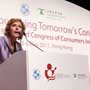 Connie Hedegaard, European Commissioner for Climate Action gives a speech at the Consumers International World Congress