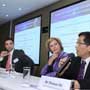 Connie Hedegaard, European Commissioner for Climate Action (right 2) discusses with other speakers at a panel discussion moderated by Christine Loh, CEO of Civic Exchange