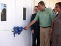 Jamaica &ndash; February 2010 Minister of Agriculture and Fisheries, Dr. Christopher Tufton (Left) cuts the ribbon to a newly renovated building at the Bodles Research Centre, in Old Harbour St. Catherine as Federico Berna, Head of Rural Development at the EU Delegation in Jamaica looks on. The renovation was funded under the EU Banana Support Programme.