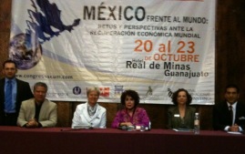 Amb Marie-Anne Coninsx gave a speech on the "EU & its Strategic Partners; Mex as an ally against global challenges" during the Admon & Commerce Congress Gto.
