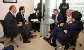 EU Trade Commissioner, Mr. Karel De Gucht met President elect Enrique Peña Nieto
