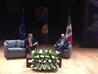 The President of the European Parliament addresses university students