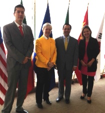 Ambassador Marie-Anne Coninsx met for the first time with the new Director General of PROMEXICO, Lic. Ernesto de Lucas Hopkins.