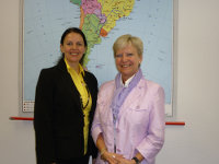 EU Head of Delegation to Mexico, Ambassador Marie Anne Coninsx had a meeting with the Executive Director of BayLAT - "Centro Universitario de Bavaria para America Latina" - Ms de Melo-Reiners