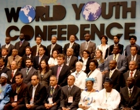 Head of EU Delegation to Mexico, Ambassador Marie Anne Coninsx, participates in the World Youth Conf