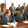 Signature Cerimony of the Financing Agreement to support the institutional development of the Ministry of Home Affairs in June 2010