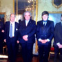 Le Grand Ma&icirc;tre,&nbsp;&nbsp; Fra' Matthew Festing, et le Chef de D&eacute;l&eacute;gation, M Y.Gazzo, avec ses enfants