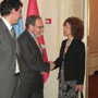 Ambassador Ritto welcoming the members of the Diplomatic Corps accredited to the UN Organisations in Rome