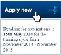Deadline reminder for the ETP Korea 2015 Deadline reminder for the ETP Korea 2015