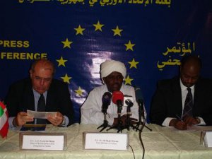 EU Ambassador and State Minister of Culture at a Press Briefing