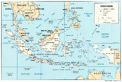 Map of Indonesia