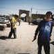 Baghdad, Sunni gunmen protecting Sunni mosque against coalition forces.