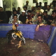 Baghdad, cock fight, illegal under Saddam. Islamic Court wants to ban it again.
