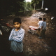 Commune of Jocot&aacute;n (Region of Chiquimula). A scene from one of the many villages where flooding during the monsoon season damages houses. In this picture &ldquo;Action Against Hunger &ldquo; has funded a programme to rebuild a wall protecting a school.