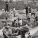 Carrying gravel out of the mine at Bakwa Bowa, the Congo