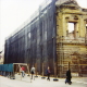 Vukovar, September 2003. Building work in the centre of town, which was completely destroyed during the violent spate of bombing in 1991, is taking a long time. The region was only returned to Croatia in 1998 so rebuilding started very recently.