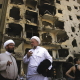 Beirut, 15 August 2006. The southern suburbs, heavily bombed by the Israelis, the day after the ceasefire. The ruins of the Roueiss quarter, crushed together with its inhabitants by a violent Israeli bombardment the previous day.