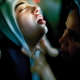 In Beit-Hanoun camp, a woman is crying at the funerals of her brother Ahmed Shaheen, 23, a shaheed of the Al-Aqsa brigade (Fatah army wing), killed in a mini bus after a F16 attack.
