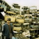 Wrecks in Kabul bus station.