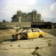 The king"s palace destroyed during the civil war.