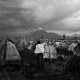 A makeshift camp for displaced refugees in Goma. They fled the fighting between government forces and General Nkunda in Karuba and Mushake, Kivu Province.