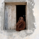 A young Somali woman in the Eyl village.
