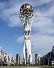 La tour Baiterek &agrave; Astana