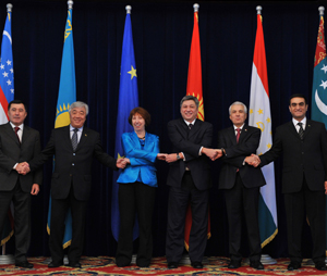 EU-Central Asia Ministerial meeting at the State Residence Ala-Archa in the Kyrgyzstan's capital Bishkek on November 27, 2012