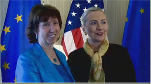 C. Ashton in New York for the UN General Assembly week in Sep 2011 where she also held talks with Hillary Clinton