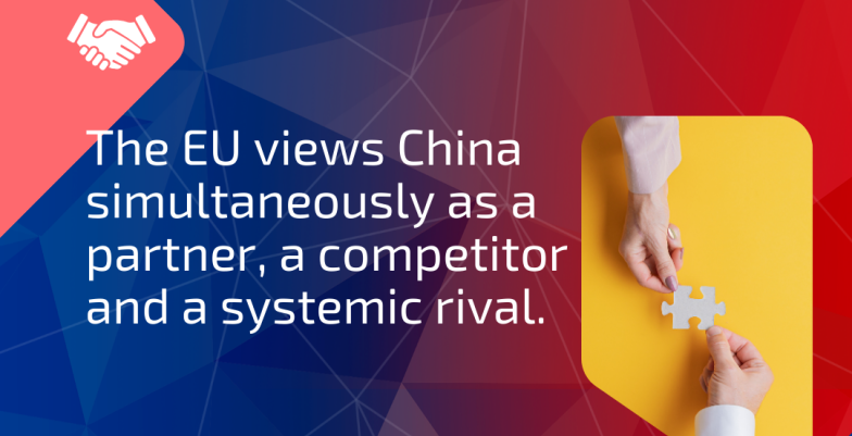 The EU views China simultaneously as a partner, a competitor and a systemic rival.