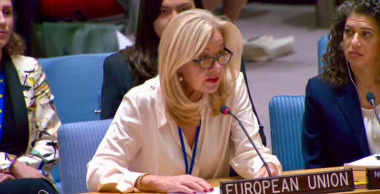 Picture Ambassador Stella Ronner at the UN Security Council