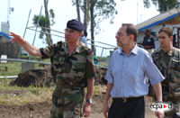 EU HR Javier Solana visited Bunia