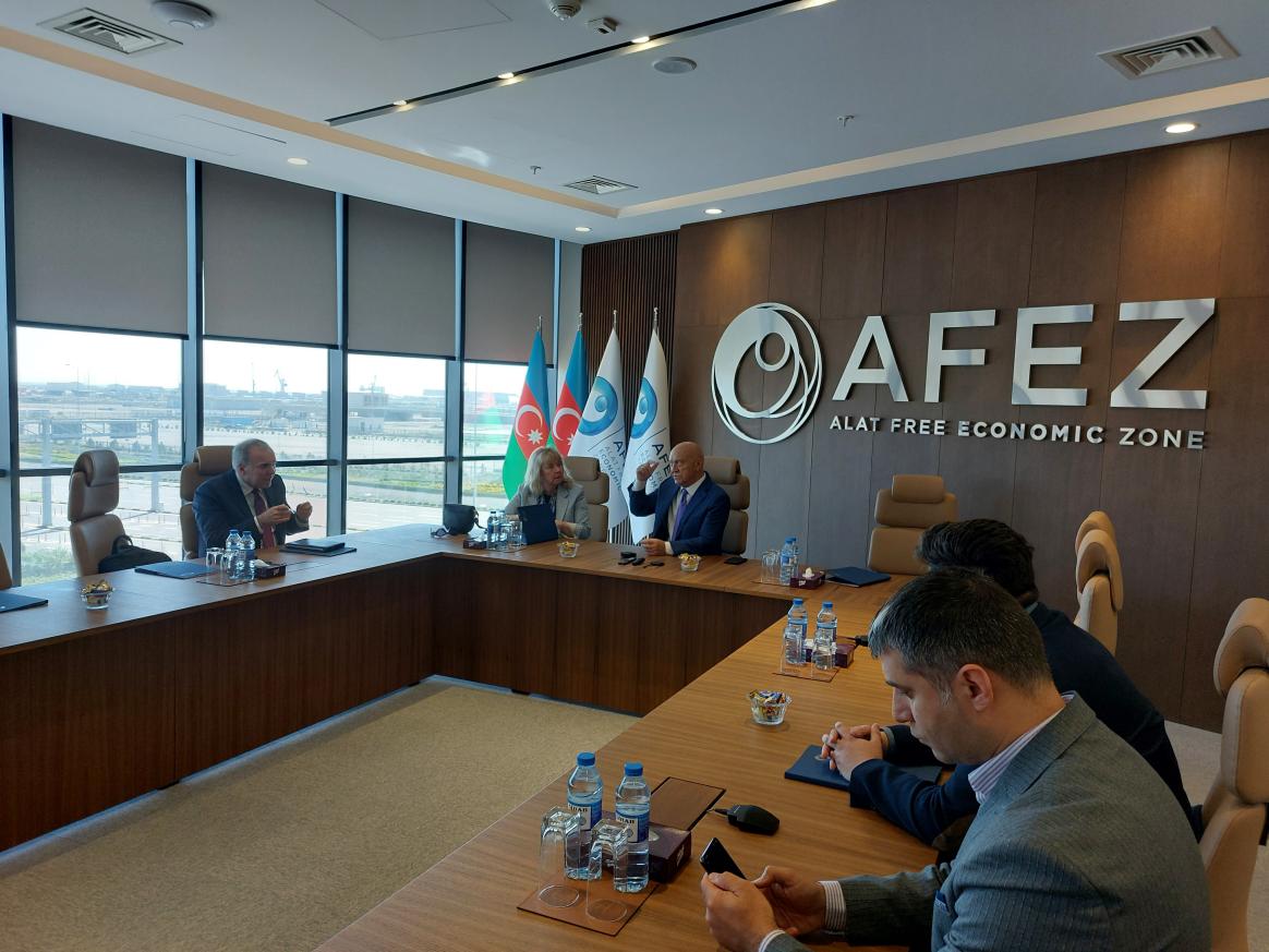 Meeting with Valeh Alasgarov, Chairman of the Board of Alat Free Economic Zone (AFEZ)