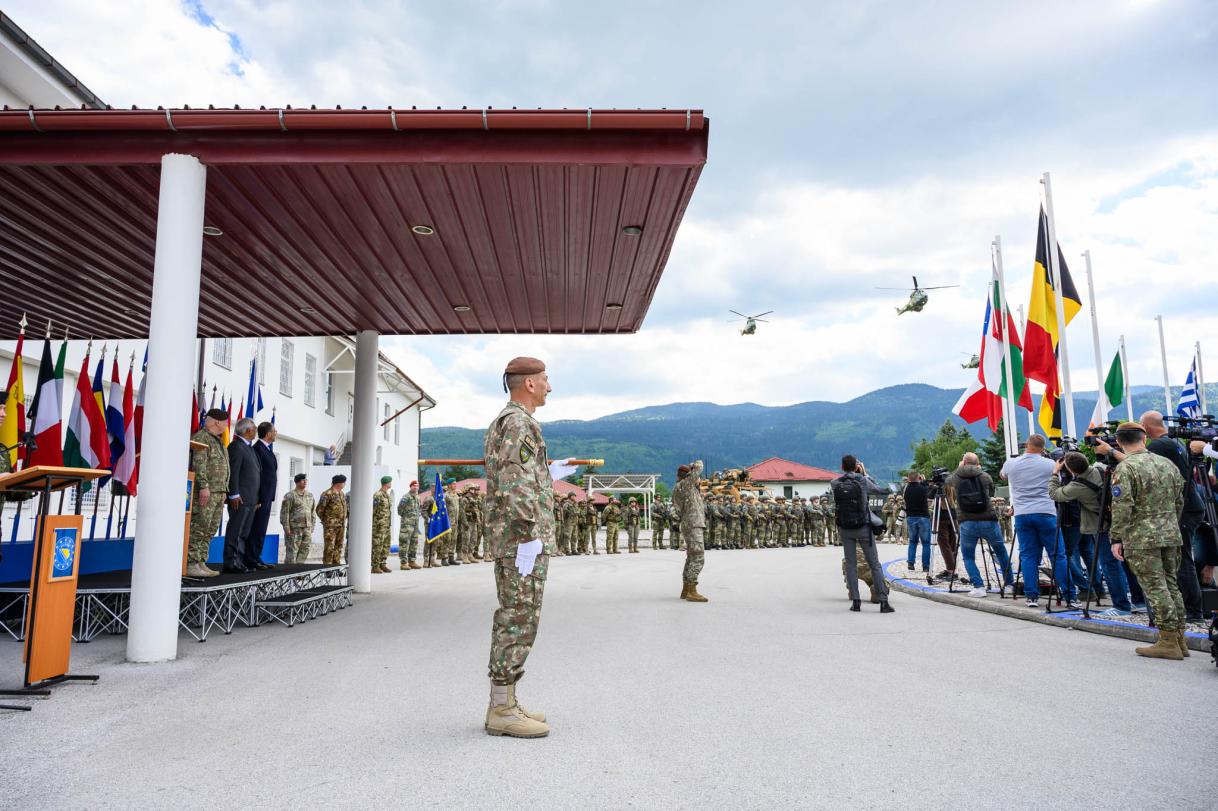 The President of the European Council, António Costa visits EUFOR in Sarajevo, BiH.