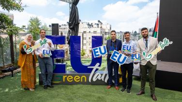 Young entrpreneurs and winners of the EU Green Talk
