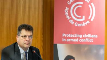 Commissioner Lenarcic at the Geneva Call event
