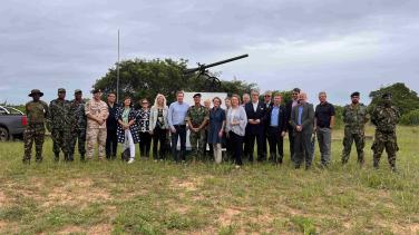 EUTM Mozambique welcomes Finnish Delegation to Katembe Training Camp