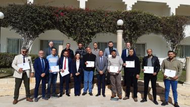 Training for Libyan customs officers.