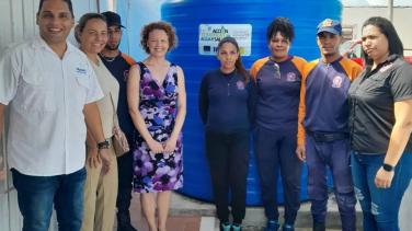 Inauguración tanques de agua en Maneiro (Nueva Esparta, Venezuela)