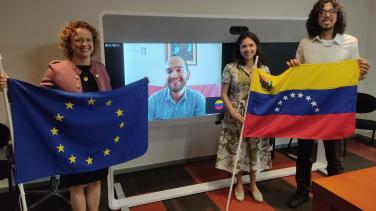 Despedida estudiantes venezolanos becados por Erasmus+ 2023.