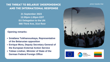 230921_UNGA78_Belarus Independence side event