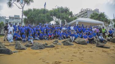 #EUBeachCleanup Sri Lanka Group photo
